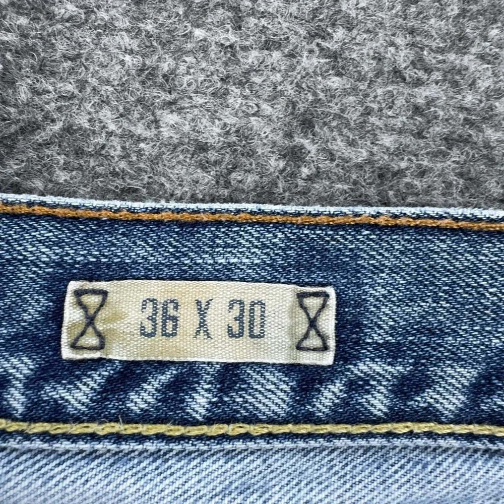 Polo Ralph Lauren Jeans Mens 36x30 Blue Light Wash Straight Leg Denim Pants